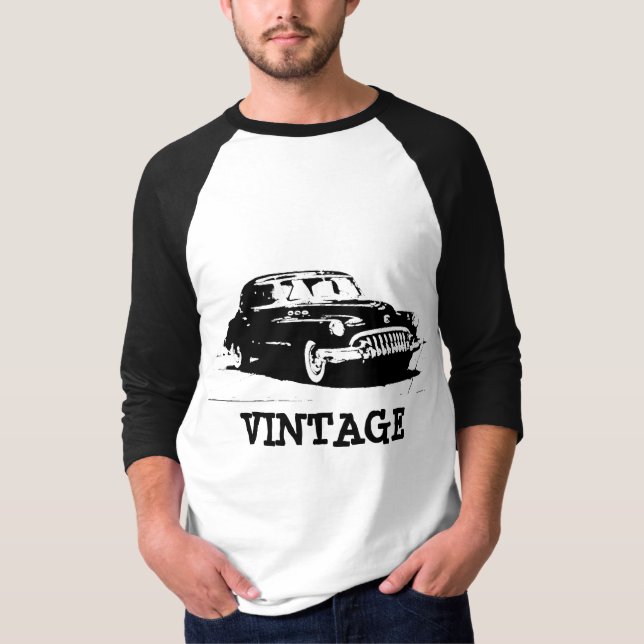 Vintage Retro Car T-Shirt (Front)
