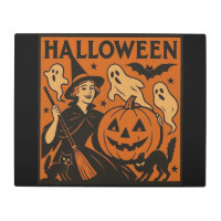 Vintage/retro cat, ghost, pumpkin & witch