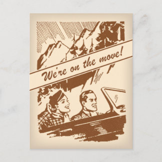 Vintage Retro Change of Address Postcard