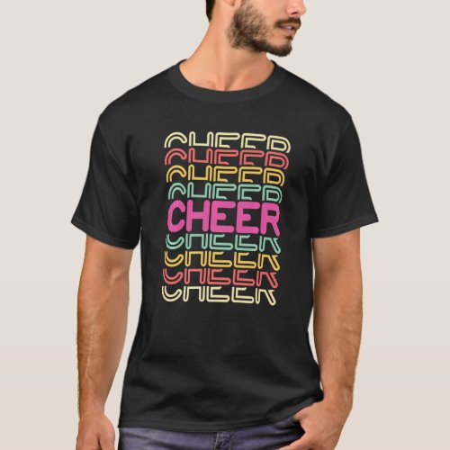 Vintage Retro Cheer Cheerleader   T_Shirt