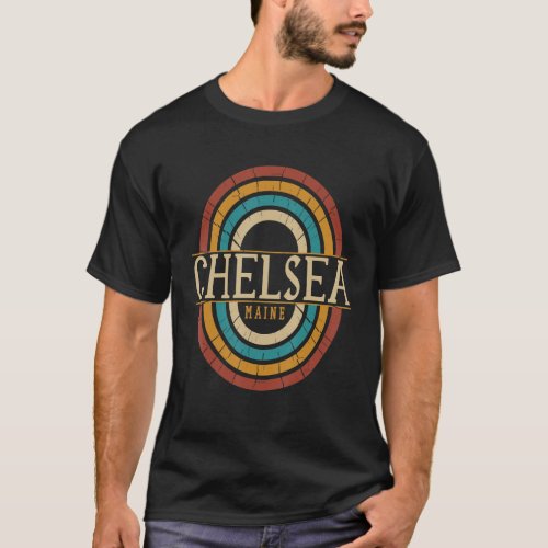 Vintage Retro Chelsea Maine ME Women Men Souvenirs T_Shirt