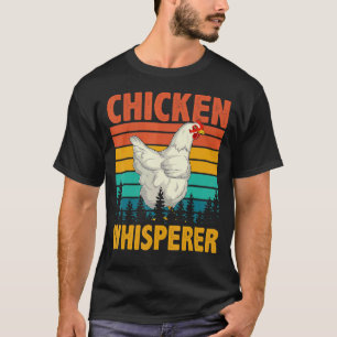 Vintage Retro Chicken Whisperer Chicken Sunglasses T-Shirt