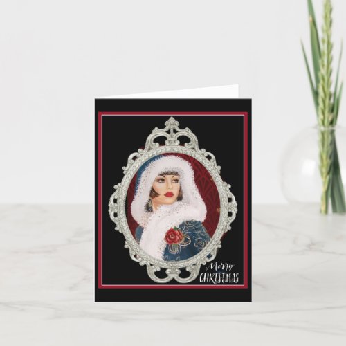 Vintage Retro Christmas 1920s Holiday Card