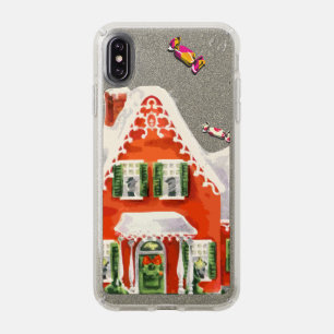 vintage retro christmas candy gingerbread house speck iPhone XS max case