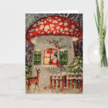 Vintage Retro Christmas Greeting Card<br><div class="desc">Customizable Vintage Retro Christmas Greeting Card. This Christmas send your wanting to friends and family with this greeting card.</div>