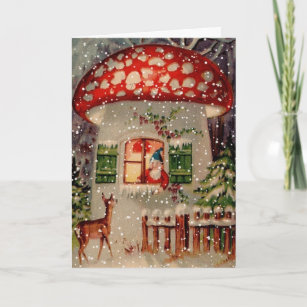 ZAIOO Beautiful Christmas HolidayLet It Snow Greeting Card ZAIOO Beautiful Christmas HolidayLet It Snow Greeting Card