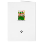 Vintage retro Christmas kids add message card (Back)