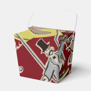 Vintage Retro Circus Animals Ring Theme Favor Boxes