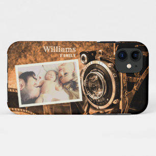 Vintage retro classic camera rustic custom family iPhone 11 case