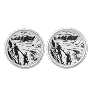 Vintage/Retro Climbers Cufflinks