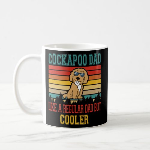Vintage Retro Cockapoo Dad Only Cooler Cockapoo Coffee Mug