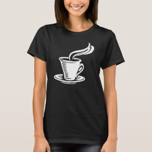 Vintage Retro Coffee Cup Saucer Graphic T-Shirt