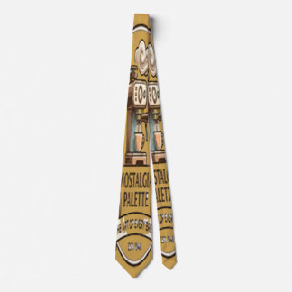 Vintage Retro Coffee Espresso Machine Ceramic Patt Neck Tie