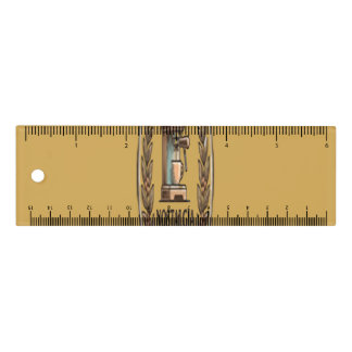 Vintage Retro Coffee Espresso Machine Elegant Wood Ruler