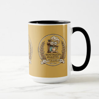 Vintage Retro Coffee Espresso Machine Two-Tone Cer Mug