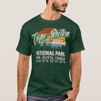 Vintage Retro Color Cape Breton Highlands National T-Shirt