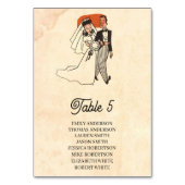 Vintage Retro Comic Book Pop Art Rustic Wedding Table Number | Zazzle