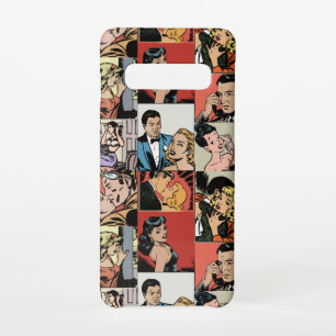 Vintage retro comic love story samsung galaxy s10 case