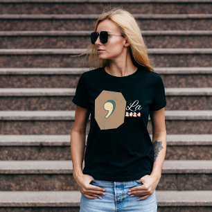 Vintage Retro Comma La Minimalist Election T-Shirt