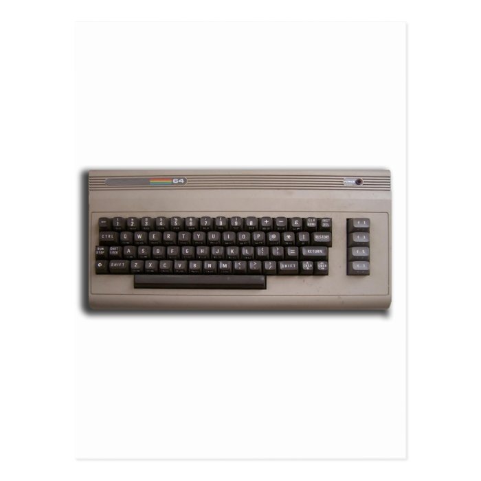 Vintage Retro Computer Keyboard ? Postcards