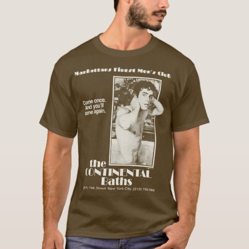 Vintage Retro Continental Baths T_Shirt