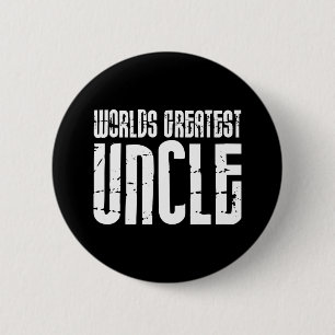 Vintage Retro Cool Uncles : World's Greatest Uncle Button