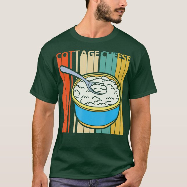 Vintage Retro Cottage Cheese T-Shirt (Front)