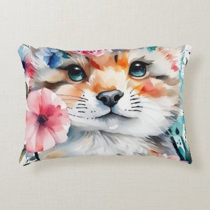 Vintage retro cute design for kids accent pillow