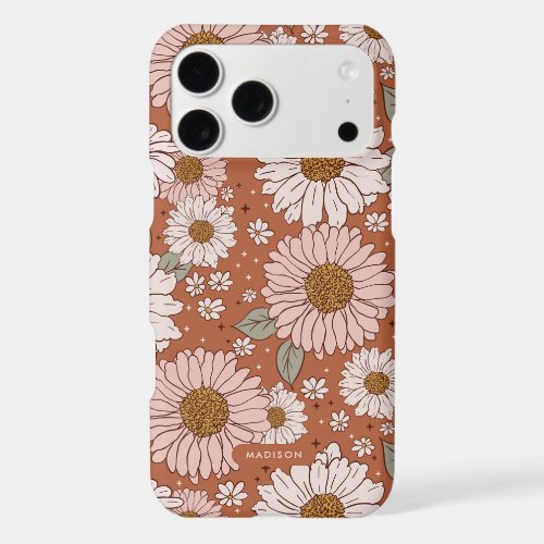 Vintage Retro Daisy Boho Personalized Case-Mate iP iPhone 17 Pro Max Case