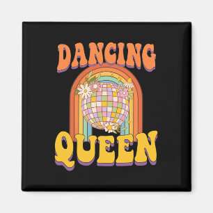 Vintage Retro Dancing Queens Bachelorette Party Ma Magnet