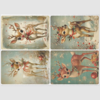 Vintage Retro Deer Tissue Paper