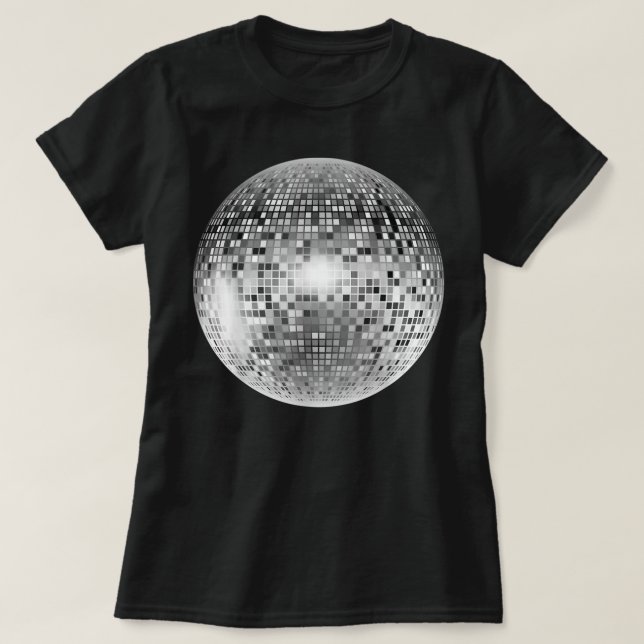 Vintage Retro Disco Ball Retro 1980s DJ T-Shirt (Design Front)