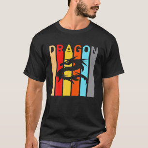 Vintage Retro Dragon Lovers Gifts Dragons Art For T-Shirt