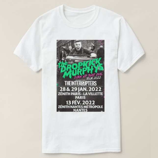 Vintage Retro Dropkick Murphys T-Shirt (Design Front)