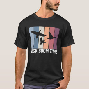 Vintage Retro Duck Boom Time Duck Hunting T-Shirt