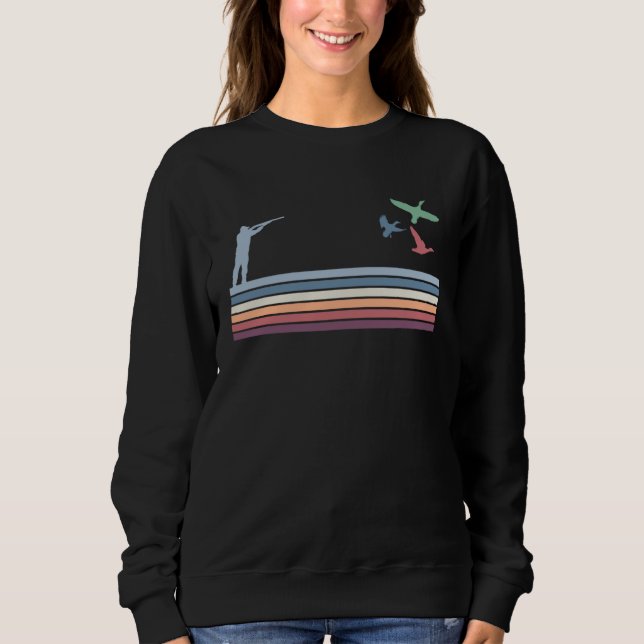 Vintage Retro Duck Hunting Sweatshirt (Front)