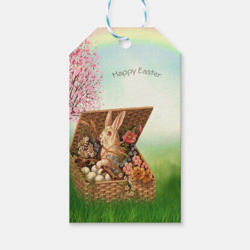 Vintage Retro Easter Bunny  Gift Tags