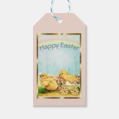 Vintage Retro Easter Chicks    Gift Tags