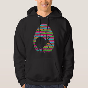 Vintage Retro Easter Egg Kiwi Bird Easter Sunday Hoodie