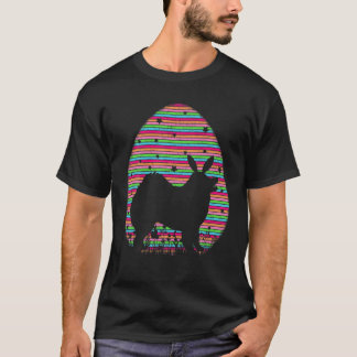 Vintage Retro Easter Egg Lover Samoyed Dog Easter T-Shirt