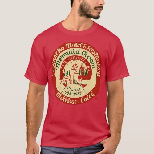 Vintage Retro El Rancho Motel and Restaurant Millb T_Shirt