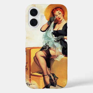 Vintage Retro Elvgren Traveler Pinup girl Pin up iPhone 16 Case