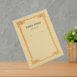 Vintage Retro Ephemera Earring Display Card