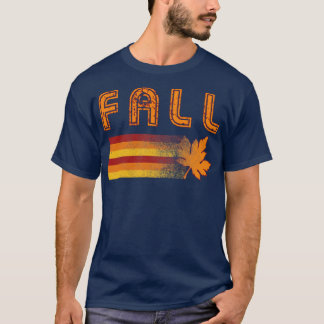 Vintage Retro Fall Leaf T-Shirt