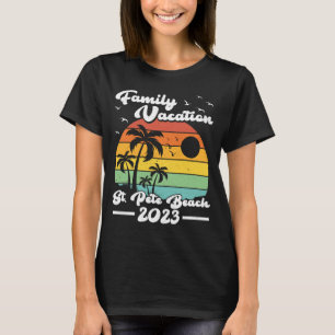 Vintage Retro Family Vacation 2023 Florida St Pete T-Shirt