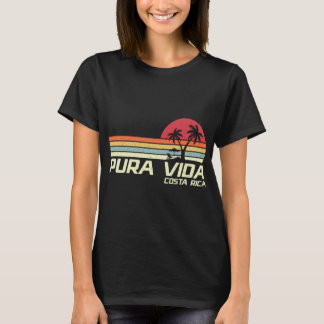 Vintage Retro Family Vacation Costa Rica Pura Vida T-Shirt