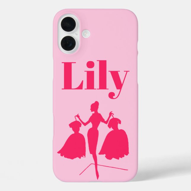 Vintage Retro Fashiion Silhouette Case-Mate iPhone Case (Back)
