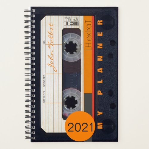 Vintage Retro Fashioned 80s Mixtape Audio Tape Pl Planner