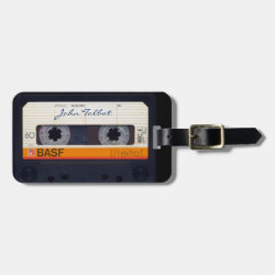 Vintage Retro Fashioned 80s Mixtape Audio Tape Tag