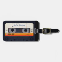 Vintage Retro Fashioned 80s Mixtape Audio Tape Tag